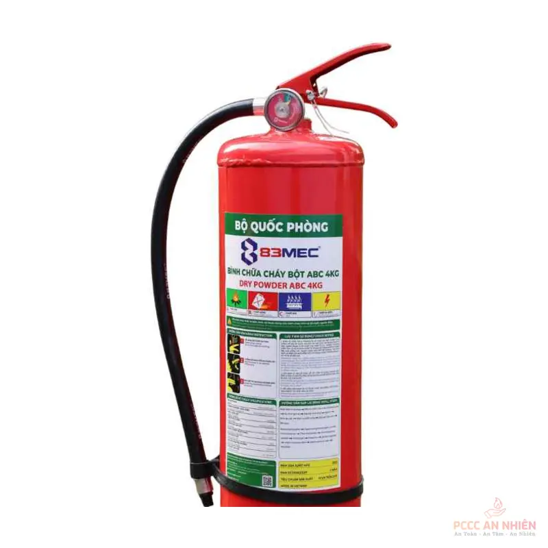 Bình chữa cháy bột ABC 4kg BQP F4 - PCCC An Nhiên