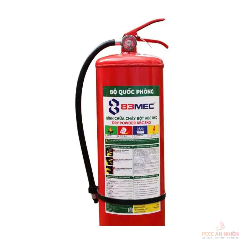 Bình chữa cháy bột ABC 8kg BQP F8 - PCCC An Nhiên