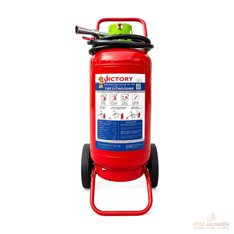 Bình chữa cháy xe đẩy bột ABC 35kg Victory MFTZL35 - PCCC An Nhiên