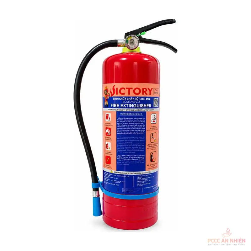 Bình chữa cháy bột ABC 4kg Victory MFZL4 - PCCC An Nhiên