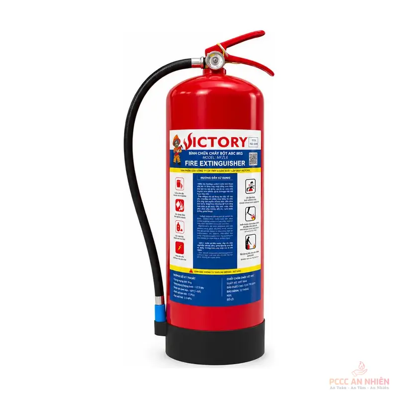 Bình chữa cháy bột ABC 8kg Victory MFZL8 - PCCC An Nhiên