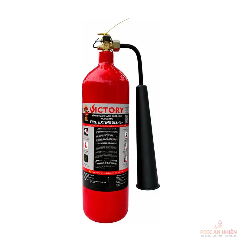 Bình chữa cháy khí CO2 3kg Victory MT3 - PCCC An Nhiên