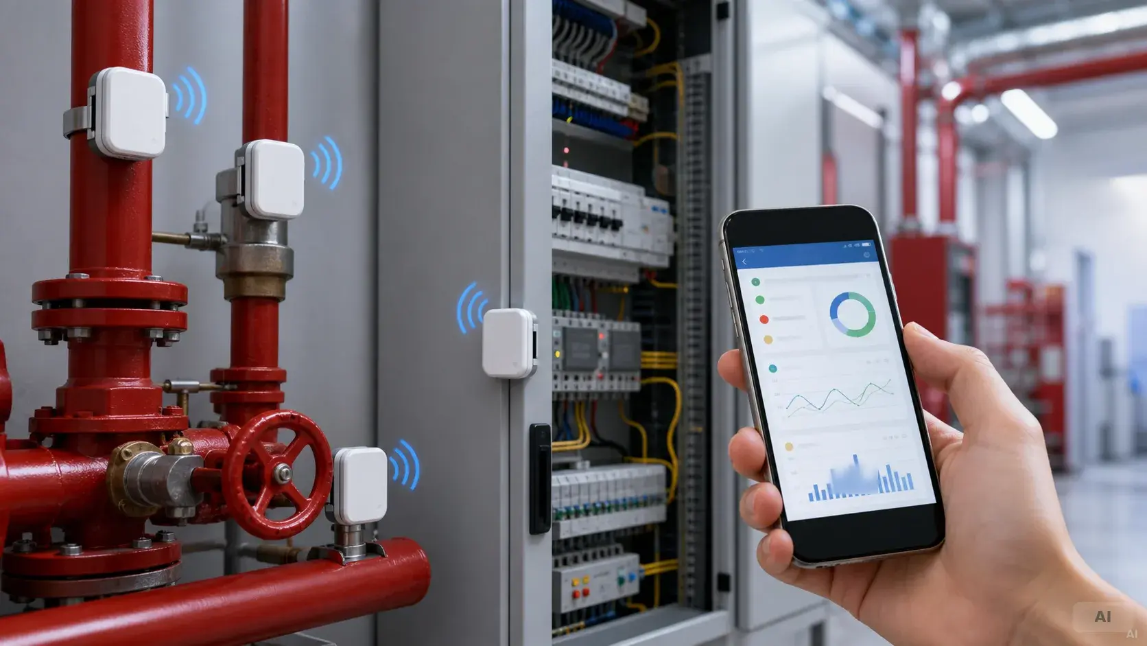 Cảm biến IoT giám sát hệ thống PCCC theo thời gian thực - PCCC An Nhiên