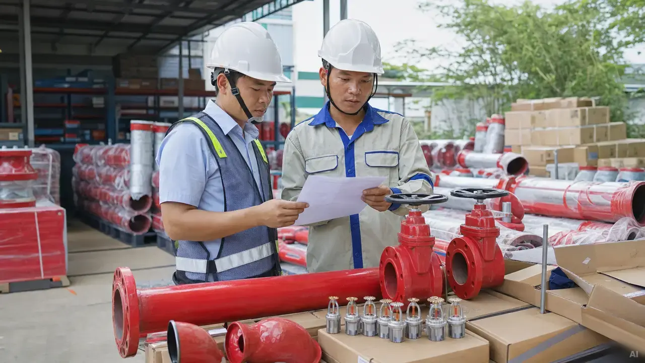 Kiểm soát chất lượng vật tư trong thi công hệ thống PCCC - PCCC An Nhiên