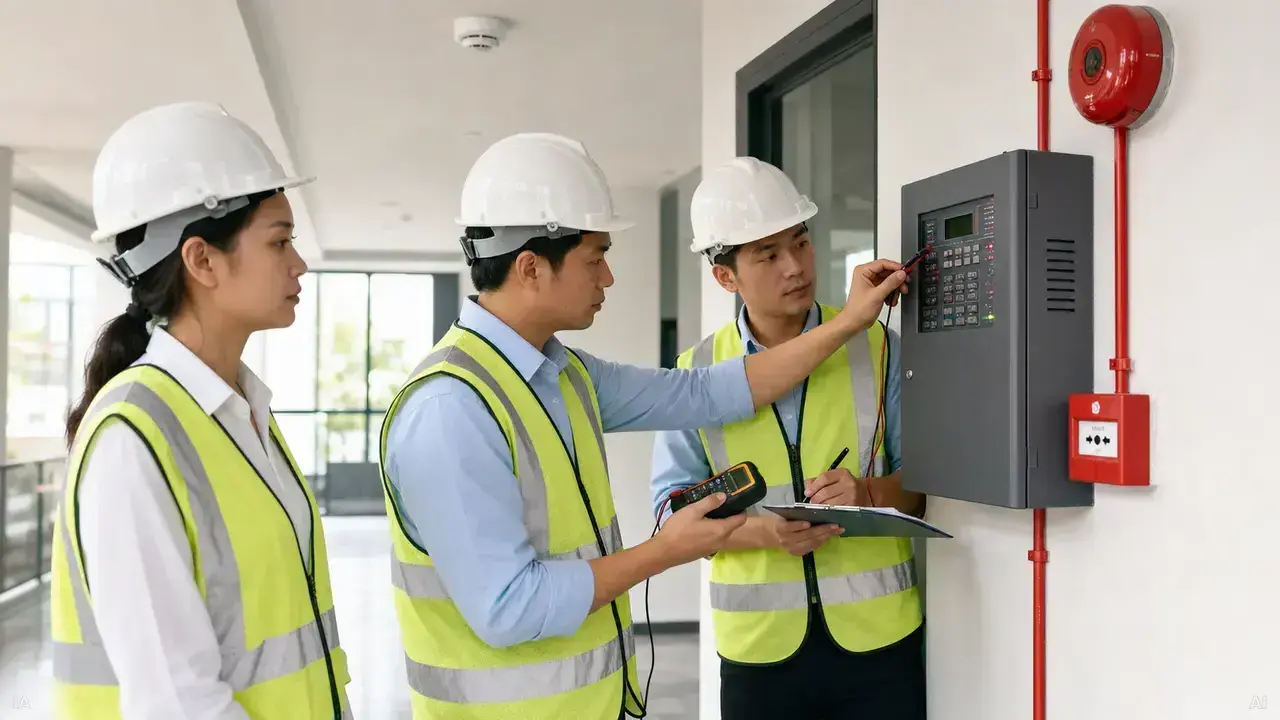 Nghiệm thu nội bộ trước khi thi công hoàn thiện hệ thống PCCC - PCCC An Nhiên