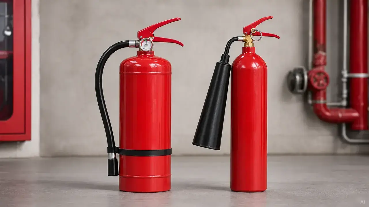 Phân biệt bình chữa cháy bột và bình CO2 - PCCC An Nhiên