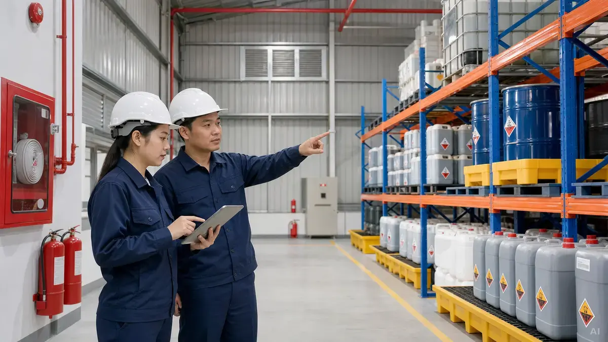 Quản lý vật liệu dễ cháy trong kho đúng cách - PCCC An Nhiên