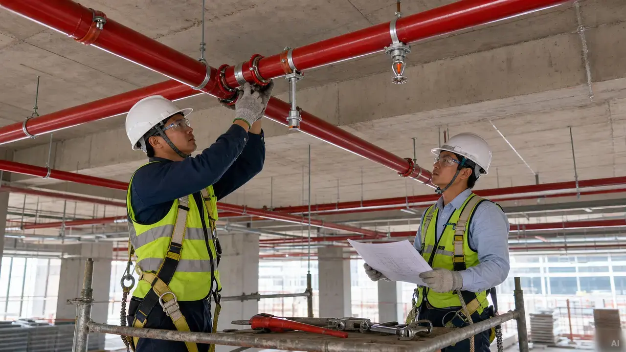 Các giai đoạn thi công hệ thống PCCC: Từ chuẩn bị đến nghiệm thu