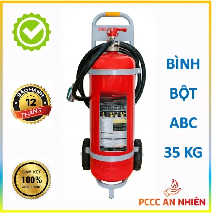 Bình chữa cháy xe đẩy 35kg - PCCC An Nhiên