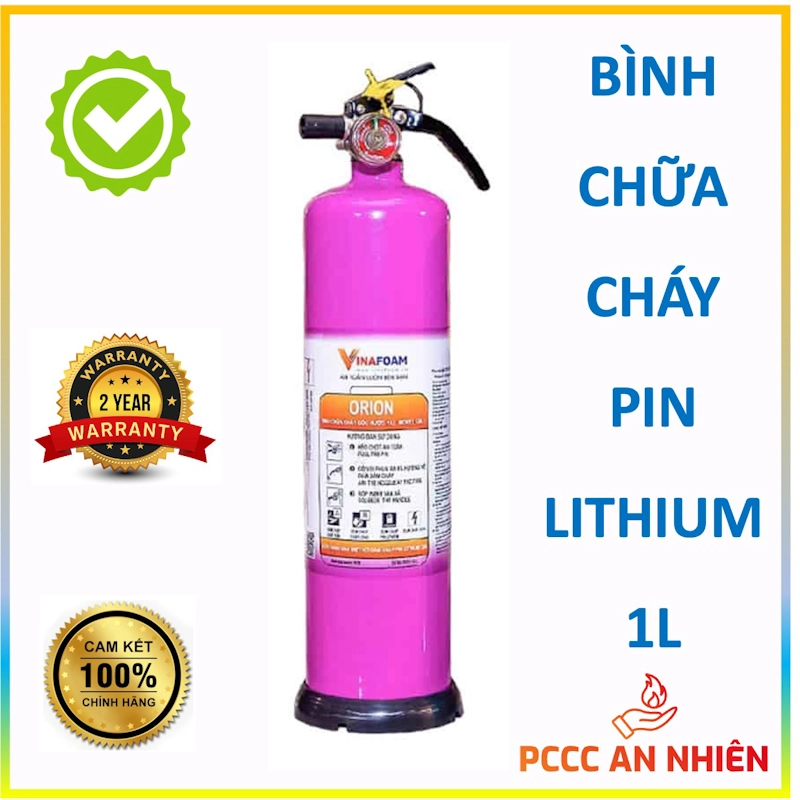 Hình ảnh sản phẩm Bình chữa cháy Pin Lithium đa năng Vinafoam Orion 1L – Giải pháp bảo vệ toàn diện cho kỷ nguyên số