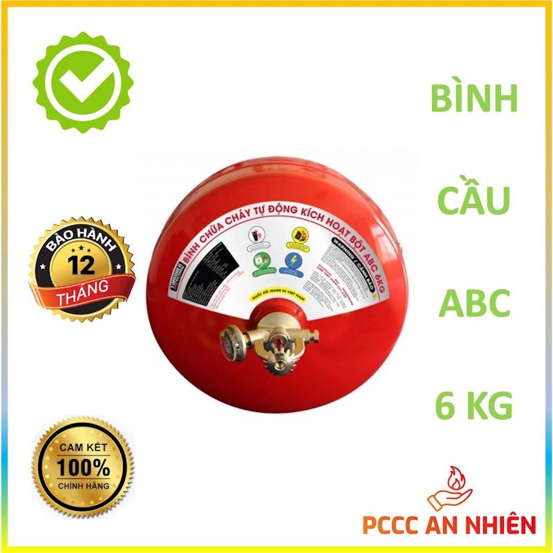 Hình ảnh sản phẩm Bình cầu chữa cháy tự động Tomoken 6 kg