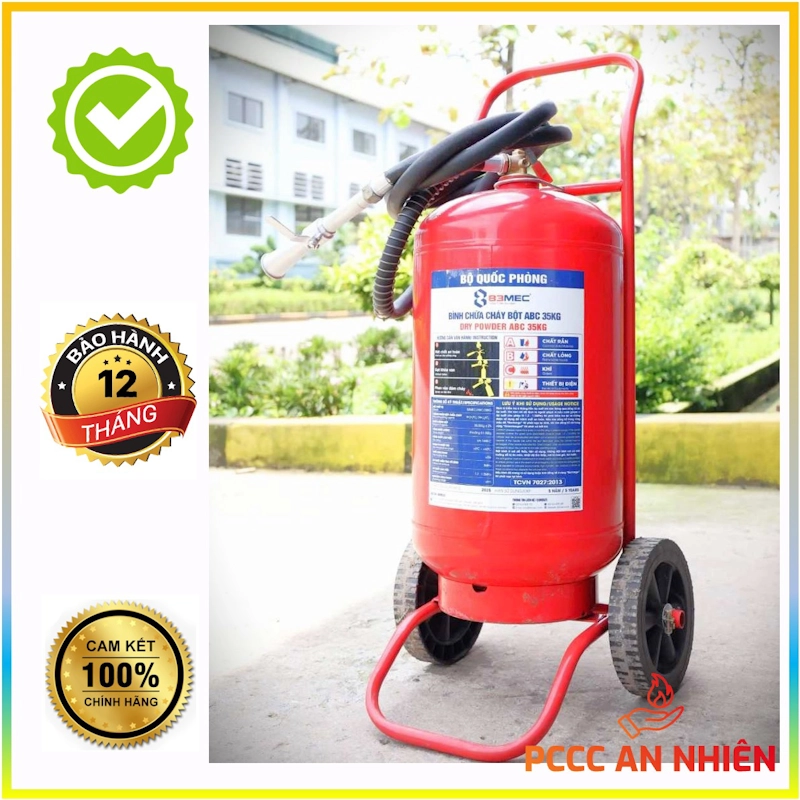 Hình ảnh sản phẩm Bình chữa cháy xe đẩy  35kg