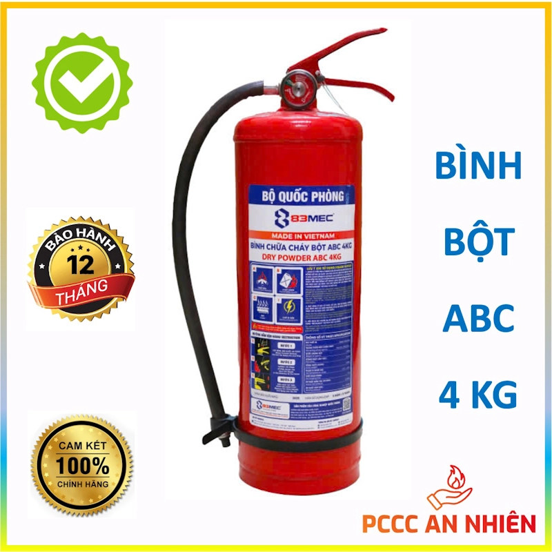 Hình ảnh sản phẩm Bình chữa cháy bột 4kg