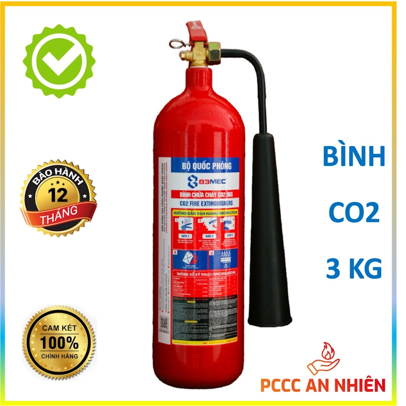 Hình ảnh sản phẩm Bình chữa cháy CO2  3kg