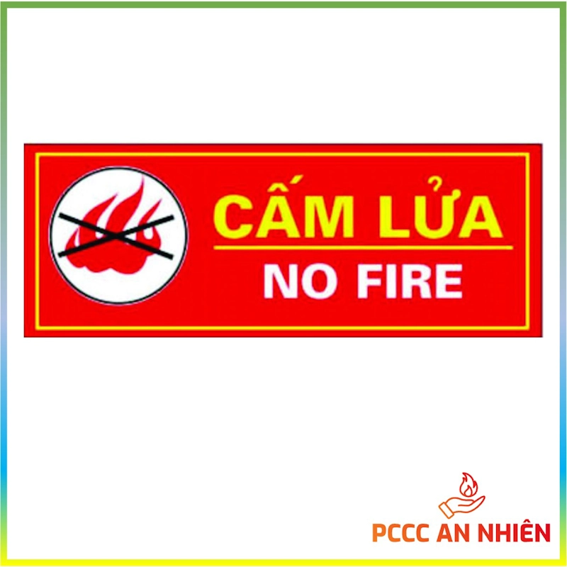 Hình ảnh sản phẩm Bảng cấm lửa PCCC bằng mica