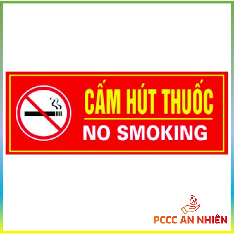 Hình ảnh sản phẩm Bảng cấm hút thuốc PCCC bằng mica