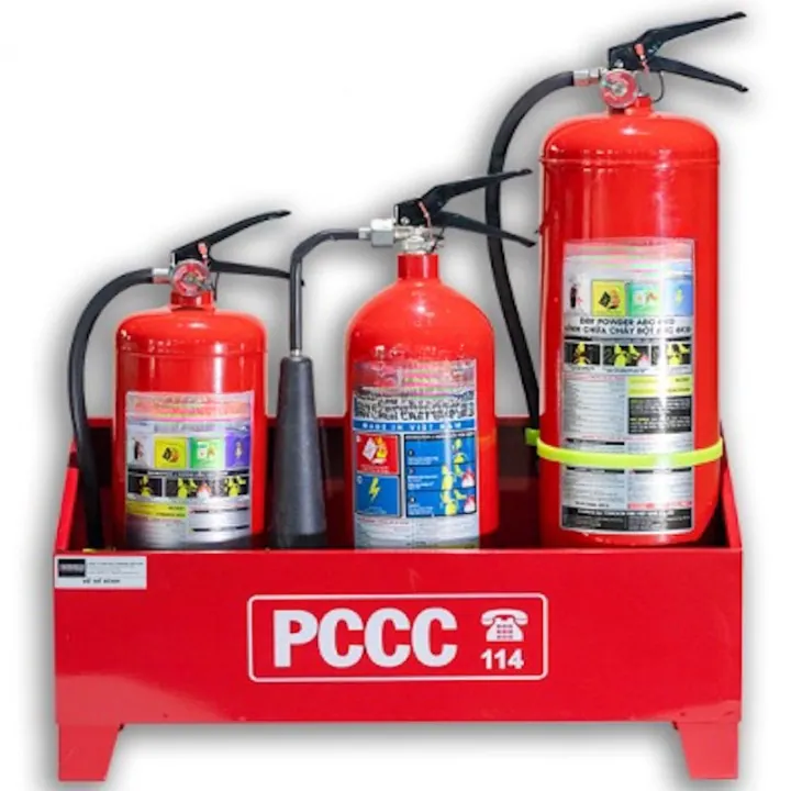 Kệ để 3 bình chữa cháy - PCCC An Nhiên