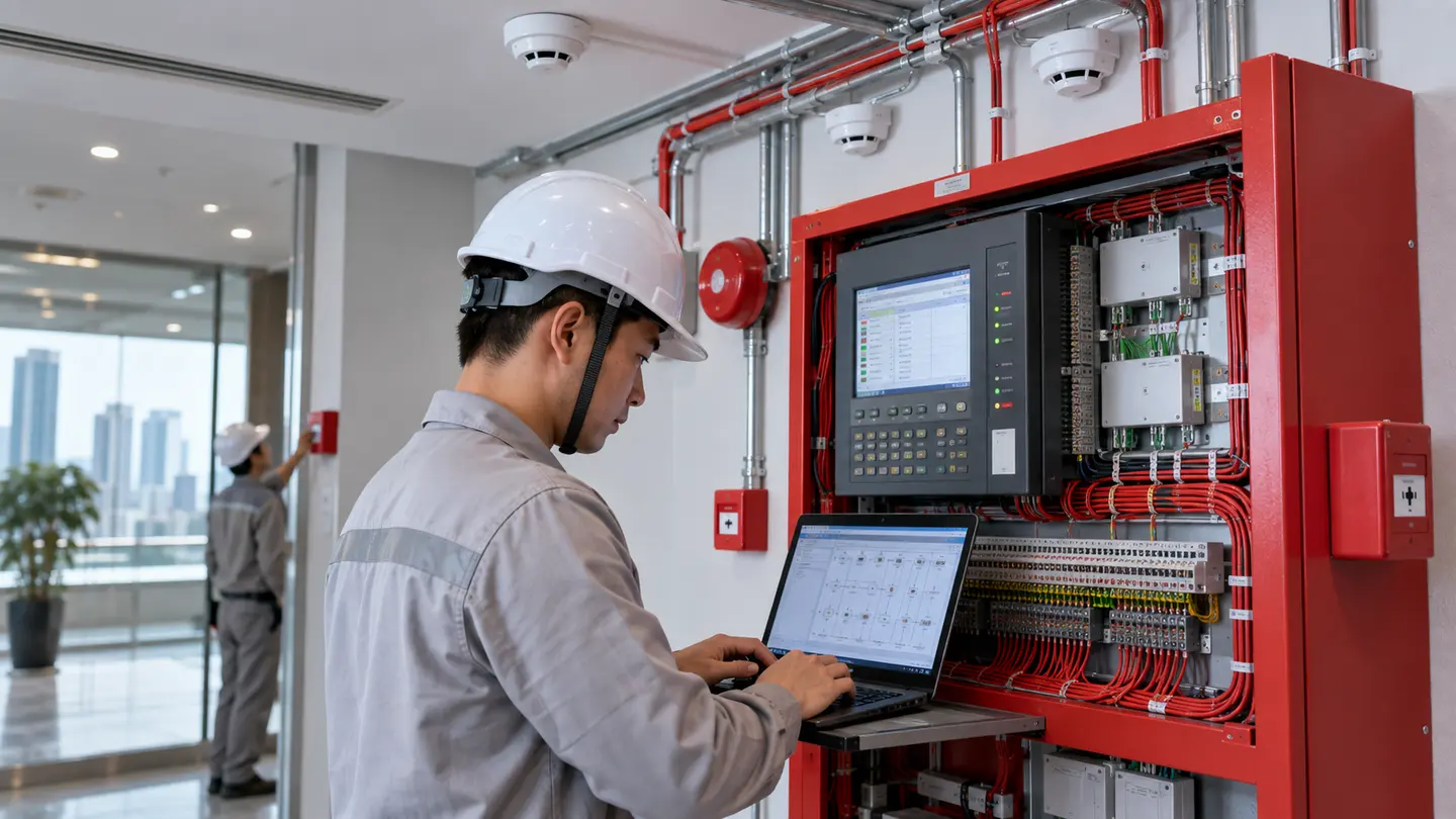 Thi công hệ thống báo cháy địa chỉ - PCCC An Nhiên