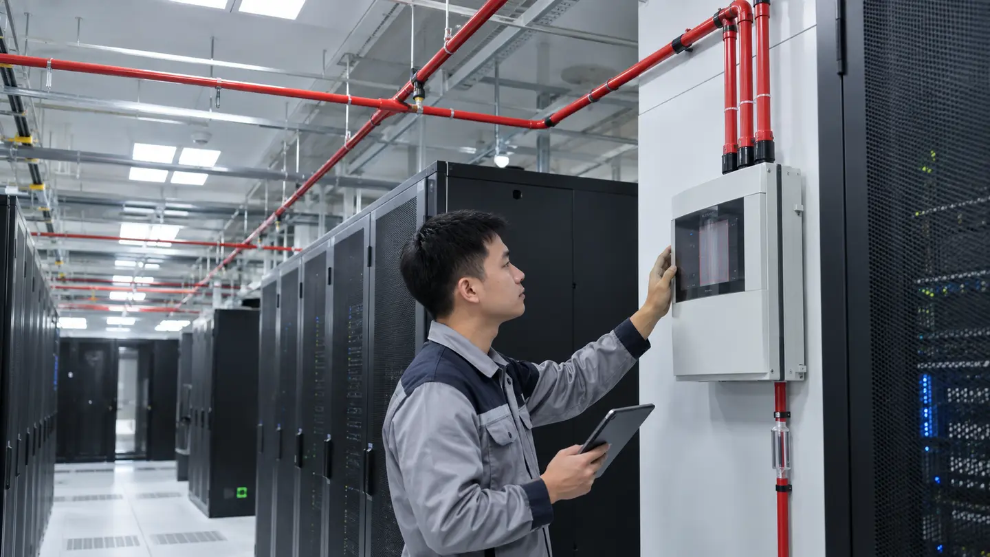 Thi công hệ thống báo cháy hút khói - PCCC An Nhiên