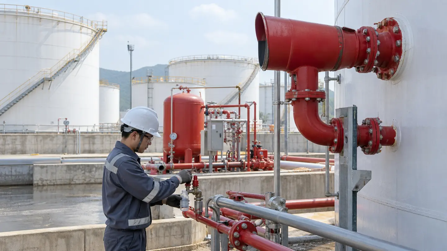 Thi công hệ thống chữa cháy bằng bọt - PCCC An Nhiên
