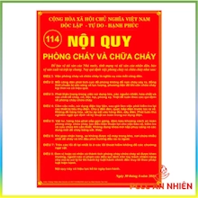 Bảng nội quy PCCC bằng mica chất lượng cao