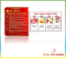 Ảnh nhỏ sản phẩm Bộ nội quy và tiêu lệnh PCCC bằng thép tráng kẽm