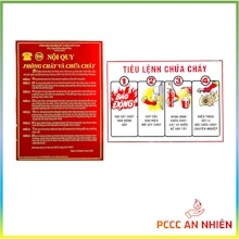 Bộ nội quy và tiêu lệnh PCCC bằng thép tráng kẽm chất lượng cao