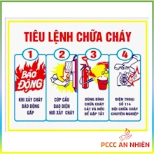 Bảng tiêu lệnh PCCC bằng mica chất lượng cao